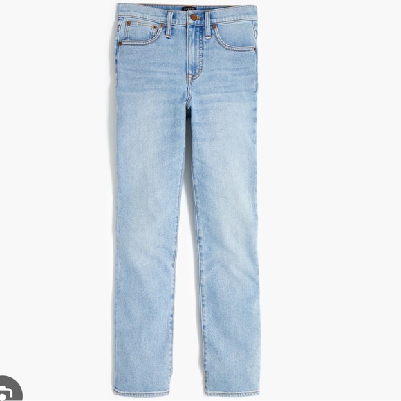 NWT JCrew Essential Straight All Day Jean Light Wash Size 35T - Picture 1 of 9